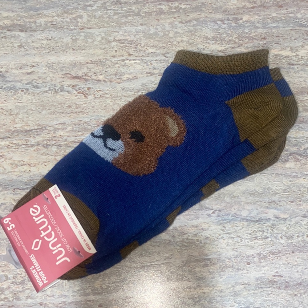 NEW Bear & Striped Socks